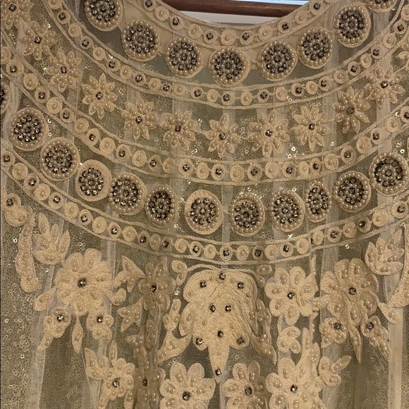 Pakistani Long maxi dress with dupatta/ shameez - Picture 3 of 5